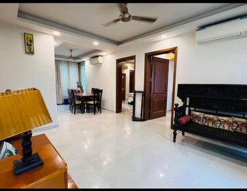 Living Room in 3 BHK Builder Floor at Freedom Fighters Enclave – for Rent