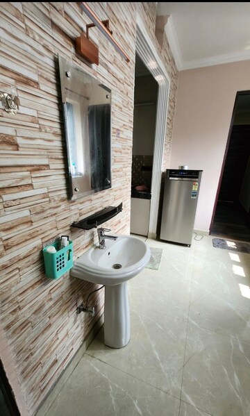 Bathroom in 2 BHK Builder Floor at Freedom Fighters Enclave – for Rent