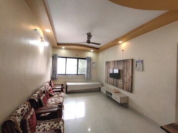 Living Room in 1 BHK Apartment at Samrat Gardan Apartment, Hadapsar – for Rent