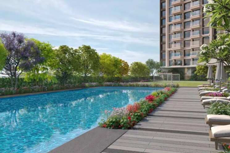 Swimming Pool, lnt-island-cove 2 Bedroom 804 Sq.Ft. Apartment In Mahim Mumbai 9087121