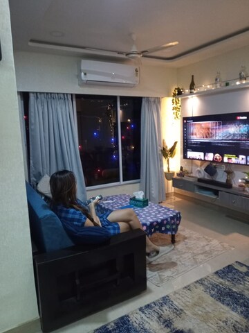 Living Room in 2 BHK Apartment at Dheeraj Godavari Apartment, Malad West – for Rent