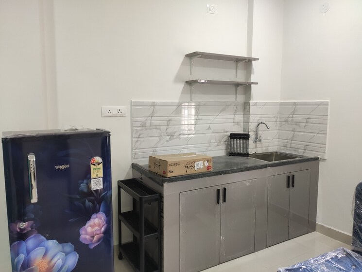 Kitchen, madhapur 1 Bedroom 600 Sq.Ft. Builder Floor In Madhapur Hyderabad 9087291