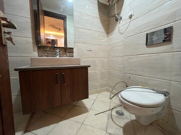Bathroom in 3 BHK Builder Floor at Chattarpur – for Rent