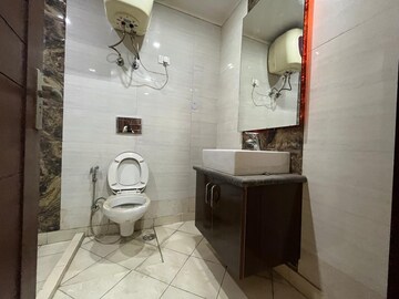 Bathroom in 3 BHK Builder Floor at Chattarpur – for Rent