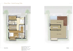 Floor Plan in 3 BHK Villa at Diamond Blossoms, Huskur – for Sale