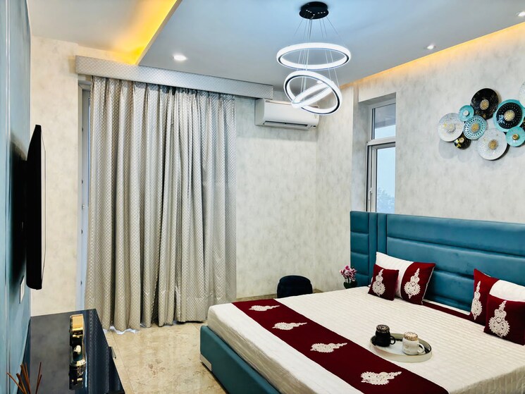 Bedroom, trishla-city 3 Bedroom 2048 Sq.Ft. Apartment In Patiala Road Zirakpur 9087462