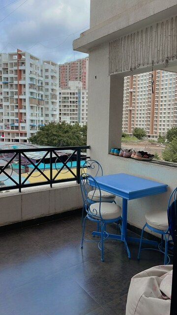 Balcony in 2 BHK Apartment at Raheja Vistas Phase 3, Mohammadwadi – for Sale