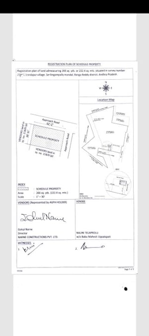  Plot – Map Location View at Serilingampally - for Sale