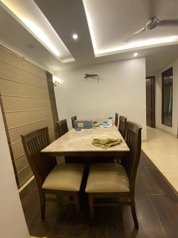 Dining area in 3 BHK Apartment at Freedom Fighters Enclave – for Rent