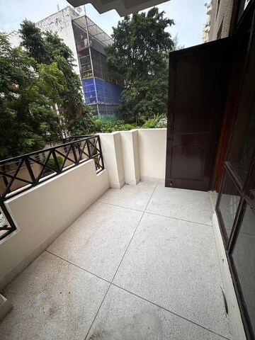 Balcony in 3.5 BHK Apartment at Ansal Sushant Apartments, Sushant Lok I – for Rent