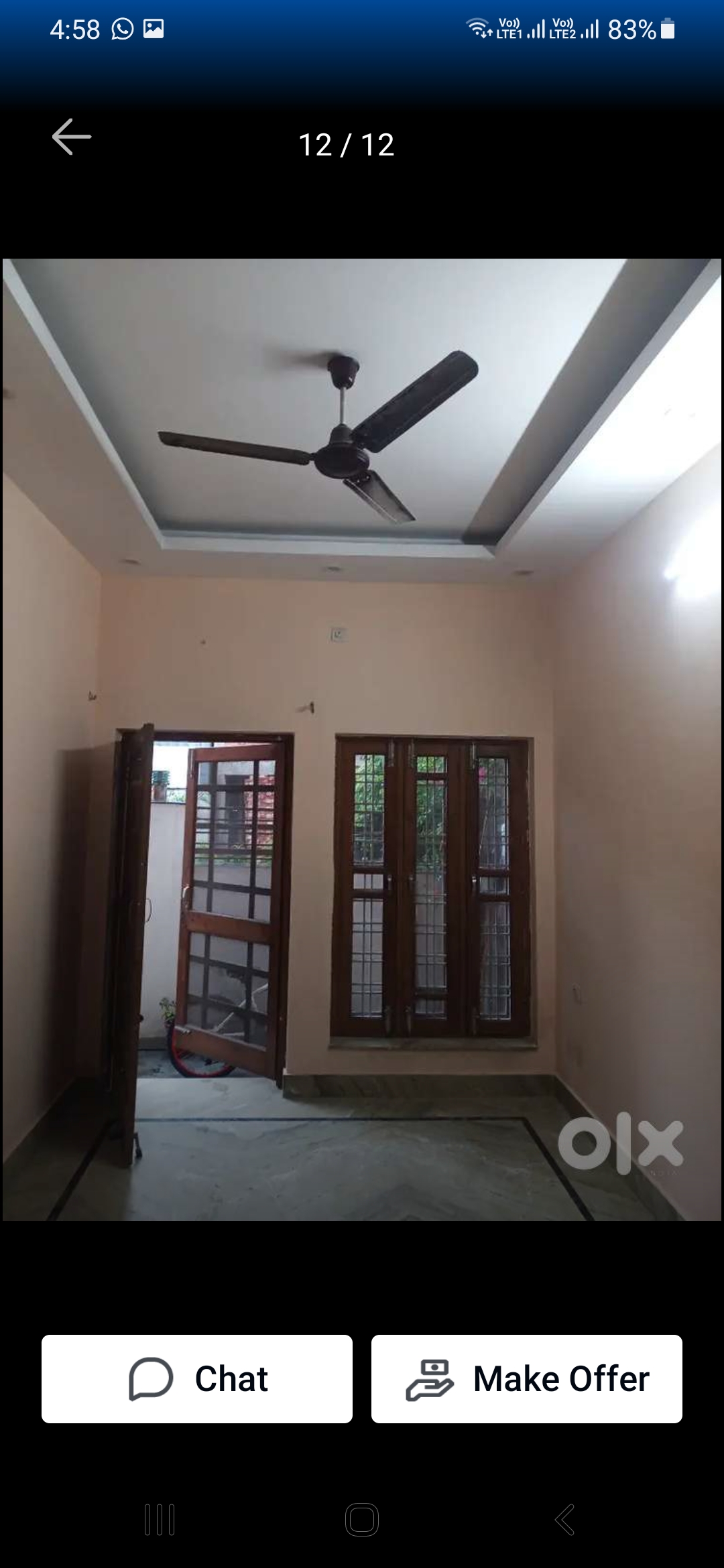 2 BHK Independent House For Rent in GMS Road