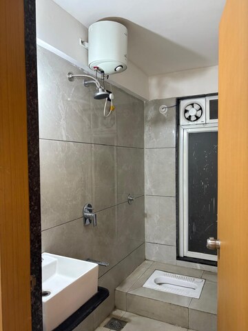 Bathroom in 3 BHK Apartment at Shree Signature Park, Wakad – for Rent