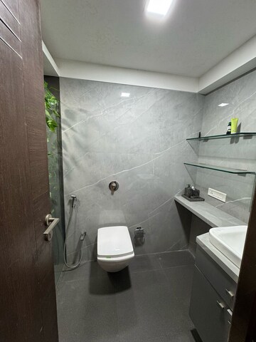 Bathroom in 3 BHK Apartment at Oberoi Realty Splendor, Andheri East – for Rent