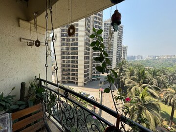 Balcony in 3 BHK Apartment at Oberoi Realty Splendor, Andheri East – for Rent