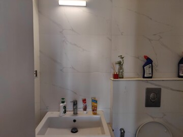 Bathroom in 2 BHK Apartment at Rhythm Serenity Heights, Andheri East – for Rent