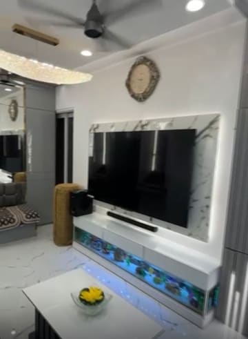 Living Room in 2 BHK Apartment at Hubtown Harmony, Matunga – for Sale