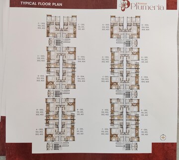 Master Plan in 3.5 BHK Apartment at Kumar Plumeria, Bagaluru – for Sale