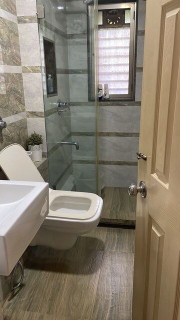 Bathroom in 3 BHK Apartment at Gurunam Holy Palace, Andheri East – for Rent