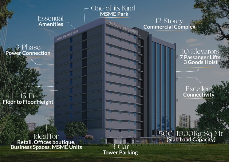 Exterior View, amara-business-park Commercial Warehouse 963 Sq.Ft. In Ghansoli Navi Mumbai 9088248