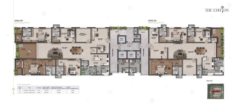 Floor Plan, savya-the-edition 3.5 Bedroom 3555 Sq.Ft. Apartment In Khanammet Hyderabad 9088370