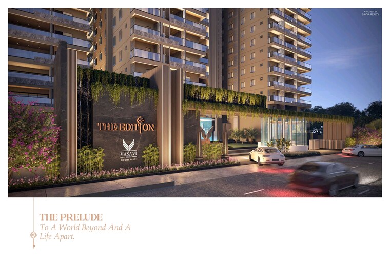 Exterior View, savya-the-edition 3.5 Bedroom 3555 Sq.Ft. Apartment In Khanammet Hyderabad 9088370