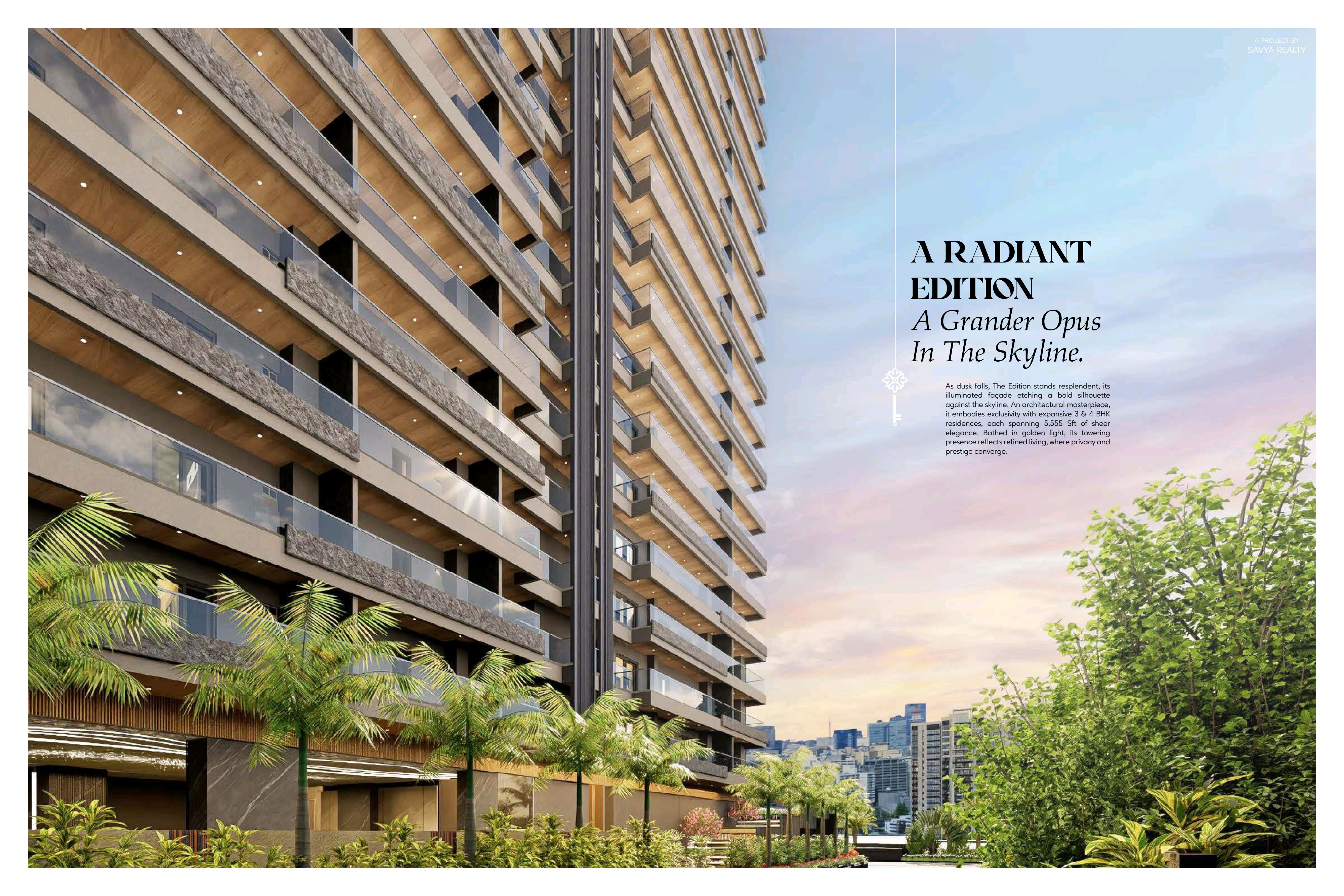 3.5 BHK + Pooja Room,Servant Room,Study Room,Extra Room Apartment For Sale in Savya The Edition