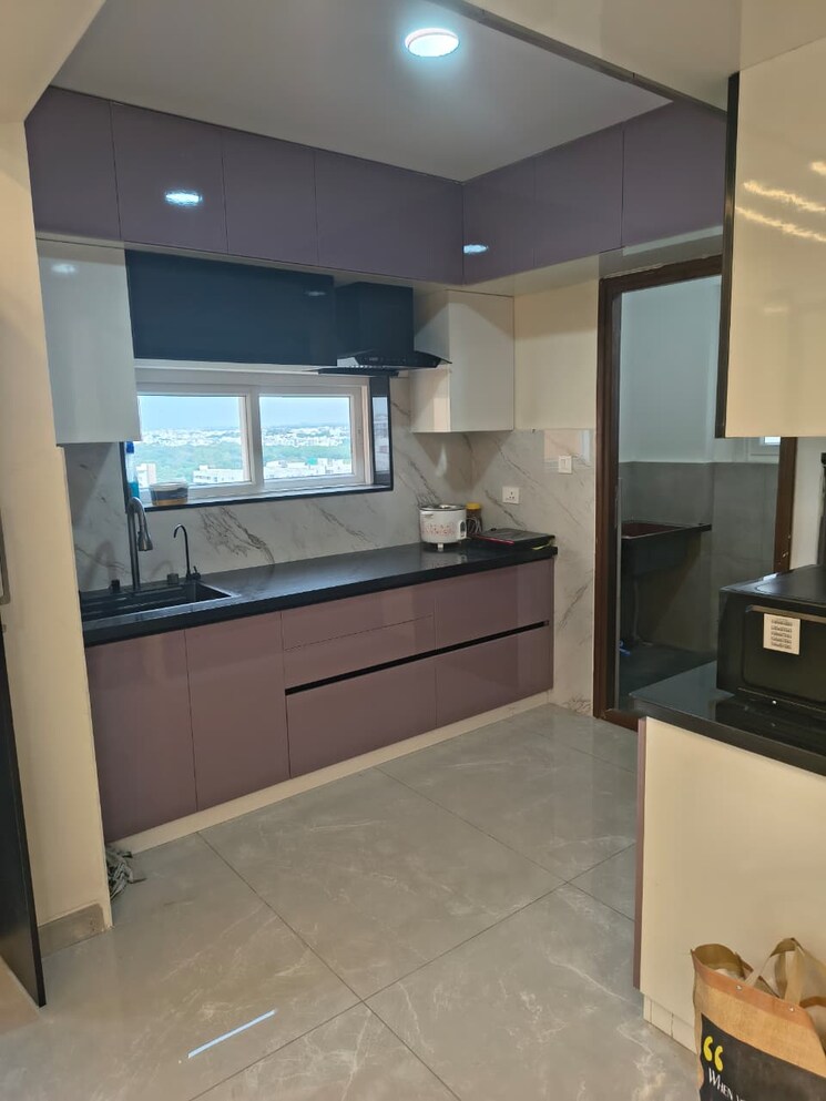 Kitchen, hallmark-skyrena 3 Bedroom 1935 Sq.Ft. Apartment In Narsingi Hyderabad 9088367