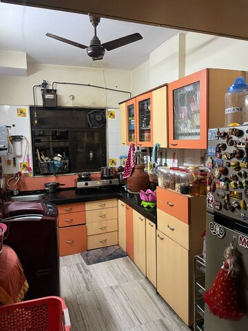 Kitchen in Studio Apartment at Mhada Vanrai Colony, Goregaon East – for Rent