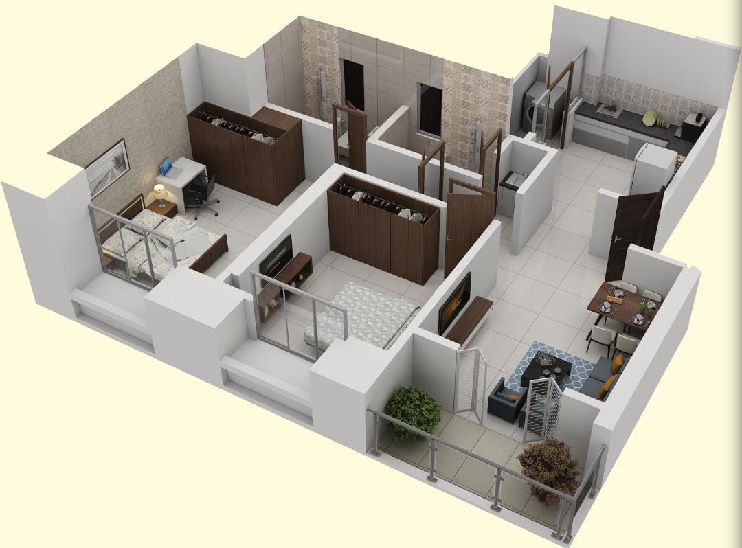 2 BHK Apartment For Sale in Yash Kshitij Residency