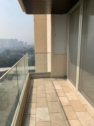 Balcony in 3 BHK Apartment at One Hiranandani Park, Ghodbunder Road – for Rent