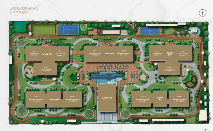 Master Plan, msn-one 4 Bedroom 7460 Sq.Ft. Apartment In Kokapet Hyderabad 9088640