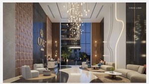 Living Room in 4 BHK Apartment at MSN One, Kokapet – for Sale