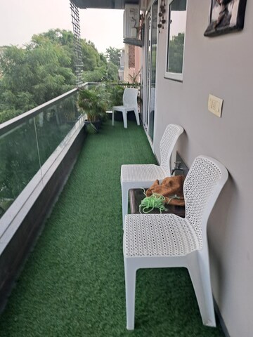 Balcony in 2 BHK Apartment at Skyline Park, Vip Road – for Rent