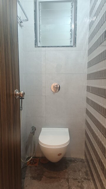 Bathroom in 1 BHK Apartment at Bhairaav Goldcrest Residency, Ghansoli – for Rent