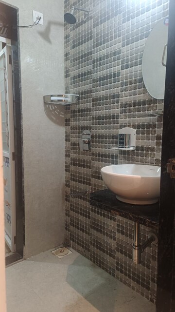 Bathroom in 1 BHK Apartment at Bhairaav Goldcrest Residency, Ghansoli – for Rent