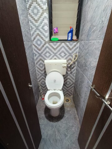 Bathroom in 1 BHK Apartment at Ujwal Paradise, Dhayari – for Rent