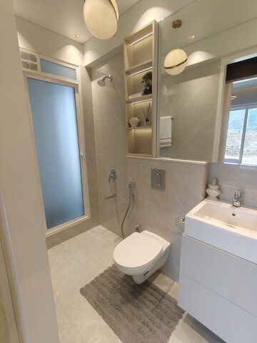 Bathroom in 3 BHK Apartment at Kamdhenu Pinnacle, Nerul Sector 13 – for Sale