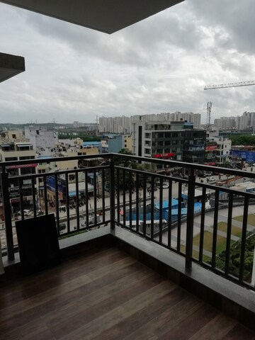 Balcony in 3 BHK Apartment at Rajapushpa Provincia, Narsingi – for Rent