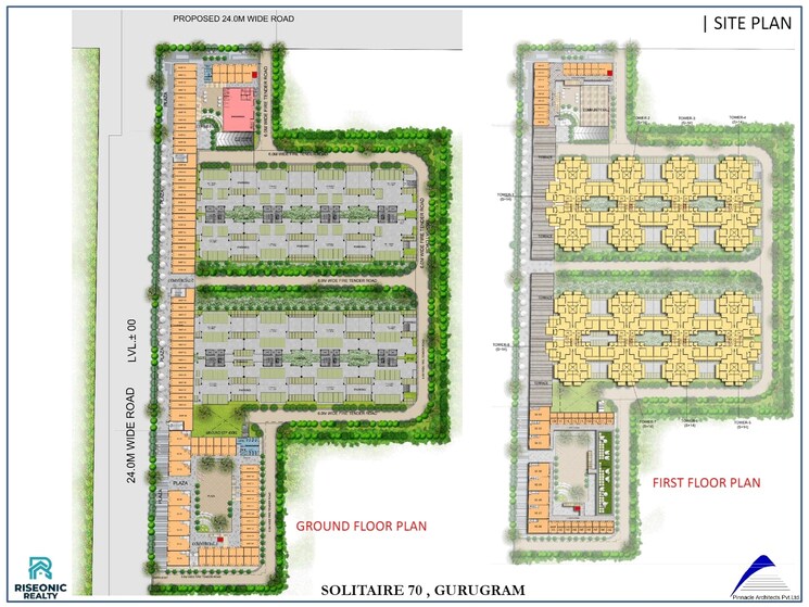 Master Plan, riseonic-solitaire 3 Bedroom 640 Sq.Ft. Apartment In Sector 70 Gurgaon 9088905