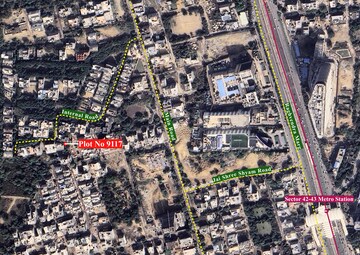  Plot – Map Location View at DLF Garden Villas, Sector 43 - for Sale