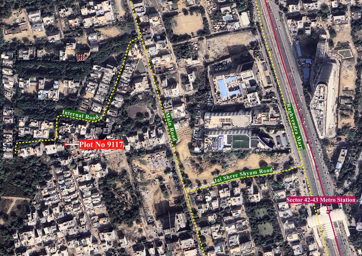 Map Location, dlf-garden-villas  514 Sq.Yd. Plot In Sector 43 Gurgaon 9086568
