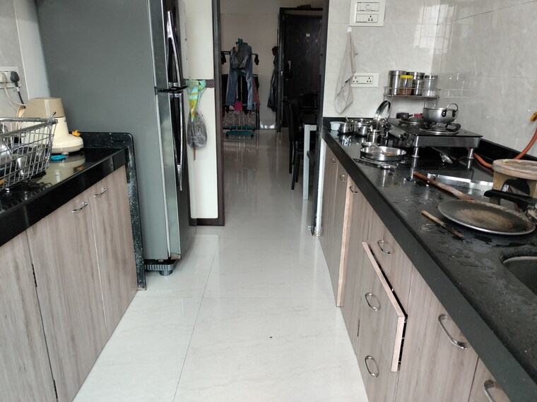 Kitchen, rdc-pinewood 2 Bedroom 700 Sq.Ft. Apartment In Kasarvadavali Thane 9089226