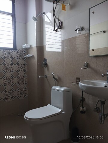 Bathroom in 3 BHK Apartment at Shri Banke Vihari, Sector 56 – for Rent