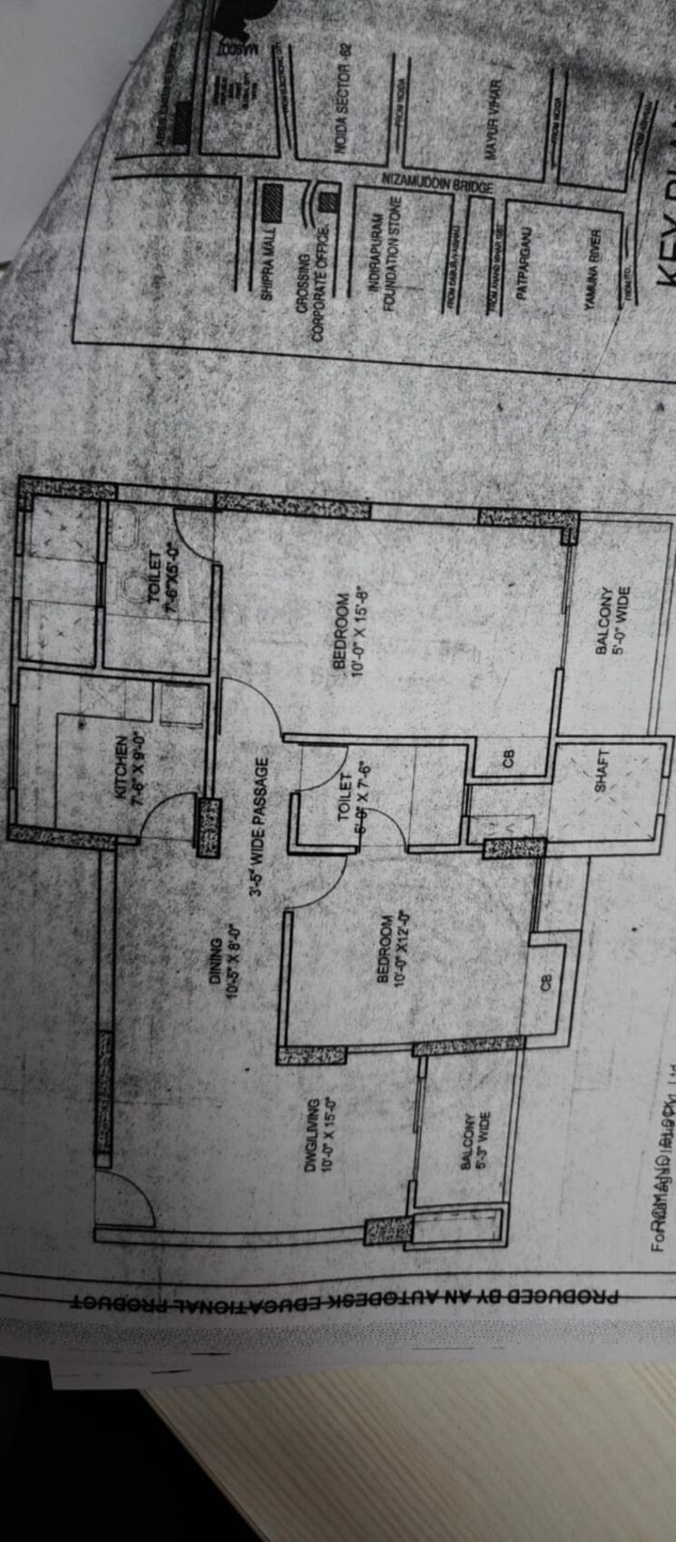 Floor Plan, mahagun-mascot 2 Bedroom 1100 Sq.Ft. Apartment In Sain Vihar Ghaziabad 9089376