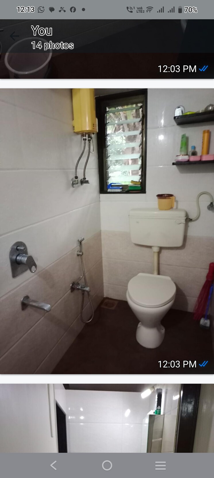 Bathroom, vijaynagar-society 1 Bedroom 505 Sq.Ft. Apartment In Marol Mumbai 9089350