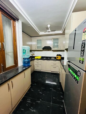 Kitchen in 1 BHK Builder Floor at Freedom Fighters Enclave – for Rent