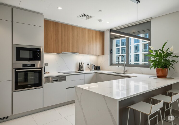 Kitchen, ashiana-amarah 4 Bedroom 2900 Sq.Ft. Apartment In Sector 93 Gurgaon 9089951