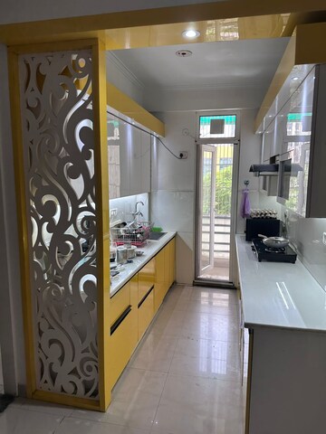 Building Lobby in 3 BHK Apartment at Rajhans Plaza, Ahinsa Khand 2 – for Rent