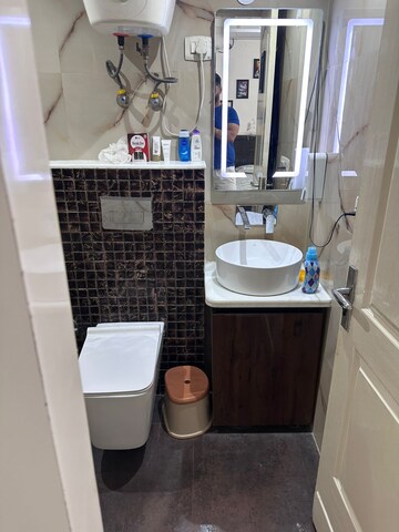 Bathroom in 3 BHK Apartment at Rajhans Plaza, Ahinsa Khand 2 – for Rent