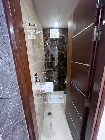 Bathroom in 3 BHK Apartment at Navbharat Apartments, Paschim Vihar – for Rent